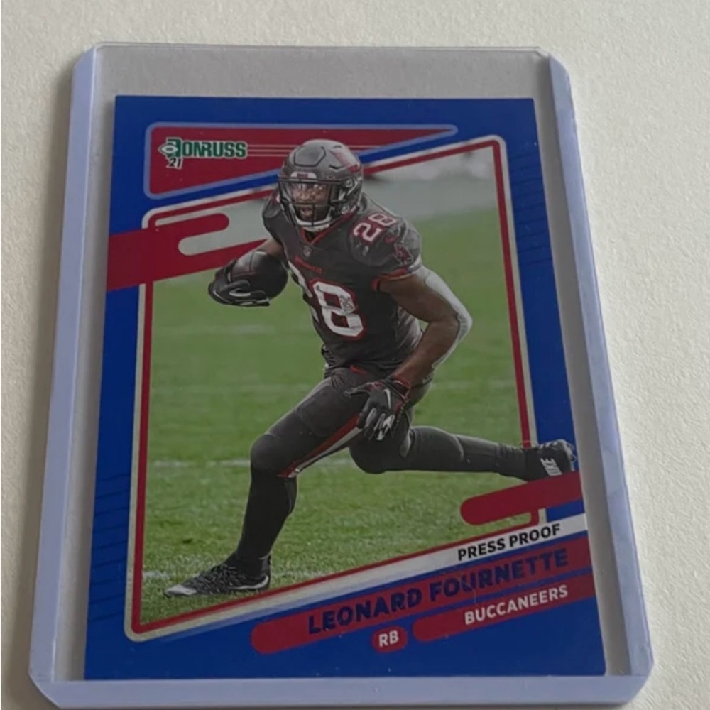 Donruss Press Proof Leonard Fournette Football Card